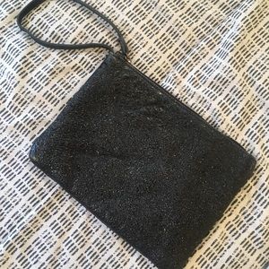 Eileen Fisher Crinkle Leather Oversized Wristlet